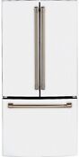 Ge Caf Cwe19sp4nw2 33 Matte White Cd French Door Refrigerator Nib 137936