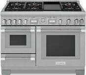 Thermador 48 Pro Grand Stainless Steel Home Connect Dual Fuel Range Prd48wdsgu