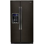 Whirlpool Wrs588fihv 28 Cu Ft Black Stainless Side By Side Refrigerator 2