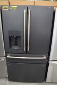 Ge Caf Cxe22dp3pd1 36 Matte Black Cd French Door Refrigerator Nob 137681