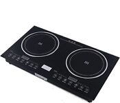 Dual Induction Cooktop Countertop 2 Burner Cooker Electric Stove Hot Plate Us