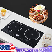 110v Induction Cooktop 2 Burners Electric Hob Cook Top Stove Ceramic Cooktop Usa