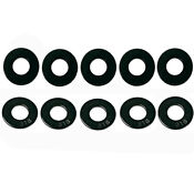 Black Oxide Stainless Steel Flat Washers For Screws And Bolts Id 1 4 10 Pcs