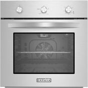 Empava 24 Gas Wall Oven With Rotisserie And Convection Fan In Stainless Steel