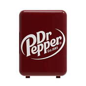 Dr Pepper Portable 6 Can Mini Refrigerator Mis135drp Burgundy