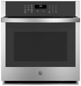 Ge Smart 27 W Self Cleaning Single Electric Stainless Wall Oven Jks3000snss New