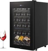 65l 24 Bottle Wine Cooler Refrigerator Built In Compressor Beverage Juice Fridge