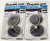 2 New Helping Hand 01000 Washing Machine Hose Lint Trap Long Lasting Aluminum