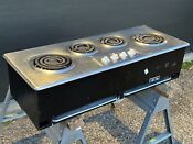Vintage 1950s 45 Thermador 4 Burner Electric Cooktop Stainless Su4 Tested