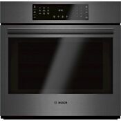 Bosch 800 Series Hbl8443uc 30 Black Stainless Steel Smart Electric Wall Oven