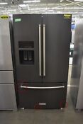 Kitchenaid Krff507hbs 36 Black Stainless Steel French Door Refrigerator 127858