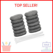 12 Pcs Stainless Steel Lint Trap For Washing Machine Hose Laundry Mesh Washer