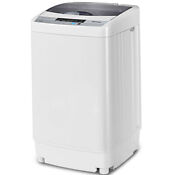 1 34 Cu Ft Portable Compact Washing Machine Spin Washer Drain Pump 8 Water Level