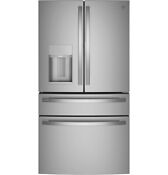 Ge Profile 27 9 Cu Ft Smart French Door Refrigerator Pvd28bynfs