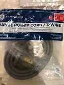 Ge Range Power Cord 3 Wire Wx09x10010 50 Amp Universal Grey Incluidescrew
