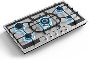 34 In Gas Stove 5 Burner Built In Propane Gas Cooktop Gas Hob Ng Lpg Convertible