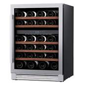 24 Inch Built In Wine Cooler Refrigerator Fridge Under Counter 46 Bottles