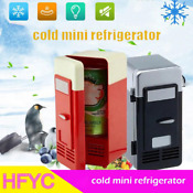 Mini Car Refrigerator Usb Fridge Cooler Freezer Small Portable Beverage Travel