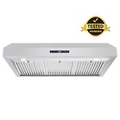 36 In Under Cabinet Vent Hood Kitchen Hood Open Box Stainless Steel Led
