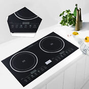 110v Induction Cooktop 2 Burners Electric Hob Cook Top Stove Ceramic Cooktop Usa