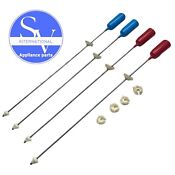 Ge Washer Suspension Rod And Spring Wh16x10158 Wh16x10159 Wh01x10001 Set Of 4 
