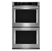 Kitchen Aid 30 10 Cu Ft Electric Double Wall Oven Kode500ess
