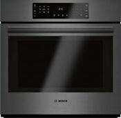 Bosch 800 Series Hbl8443uc 30 Black Stainless Smart Single Electric Wall Oven