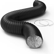 Ipower 10 12 Inch 8 25 Feet Aluminum Ducting 4 Layer Protection Dryer Vent Hose