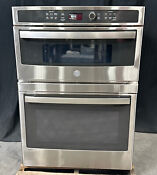 Ge Profile Pt7800shss 30 Combination Wall Oven With True European Convection