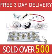 Heating Element Kit Thermostat Fuse Kenmore Dryer 90 Series Elite He3 Whirlpool