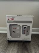 Diet Coke Portable Mini Fridge Cooler Food Beverages Cosmetic 6 Cans 4 Liters