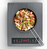 Portable Induction Cooktop One Burner Electric Cooktop Electric Hot Plate Touch