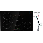 Vevor 30in Electric Induction Cooktop 4 Burners Stove Top Touch Control 7500w