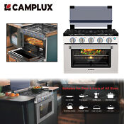 Camplux 2 In 1 Gas Stove 36l Gas Range Oven 3 Burners Cooktop Compact Kitchen Rv
