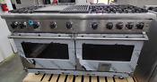 Viking 60 All Natural Gas 4 Burner Grill And Griddle 2 Ovens Stainless Steel