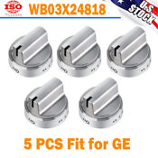 5 Pcs Kitchen Rotary Switch Gas Stove Parts Stove Gas Knobs For Ge Wb03x24818