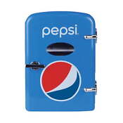 Hot Portable 6 Can Mini Retro Beverage Fridge Blue New