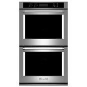 Kitchenaid 30 Stainless Double Electric Wall Oven Kode500ess Read 
