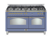 Lofra Dolcevita 60 Inch Range Freestanding Dual Fuel Double Oven Lavender