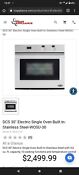 Dcs 30 Electric Single Oven Built In Stainless Steel Wosu 30