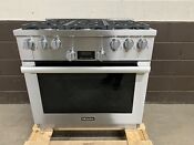 Miele Hr1134 36 All Gas Range Oven 6 Burner Stainless Clean Touch