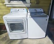 Lg Wt7300cw 5 0 Cu Ft Top Load Washer Dlex7880we 7 3 Cu Ft Electric Dryer