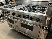 Viking Vgic4876gss 48 Pro Gas Range Oven 6 Burners Griddle Stainless