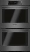 Bosch 800 Series Hbl8642uc 30 Black Stainl Double Electric Wall Oven Excellent