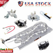 3387747 Dryer Heating Element Kit Thermal Fuse For Kenmore Samsung Whirlpool