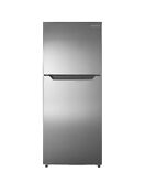 10 Cu Ft Apartment Freezer Refrigerator Reversible Door Stainless Steel Look