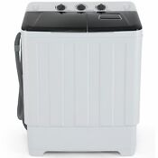 Portable Washing Machine 30lbs Twin Tub Mini Compact Laundry Washer W Drain Pump