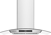 Island Range Hood 36 Inch Ducted Convertible Ductless No Kit Included Kitchen