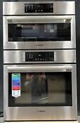 Bosch 800 Series Hbl8753uc 30 Double Speed Combination Smart Electric Wall Oven