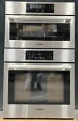 Bosch 800 Series Hbl87m53uc 30 Inch Double Combination Smart Electric Wall Oven